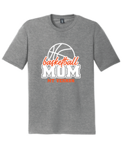 Basketball Mom Softstyle Short Sleeve Tee / Heather Grey / Mt. Vernon Basketball