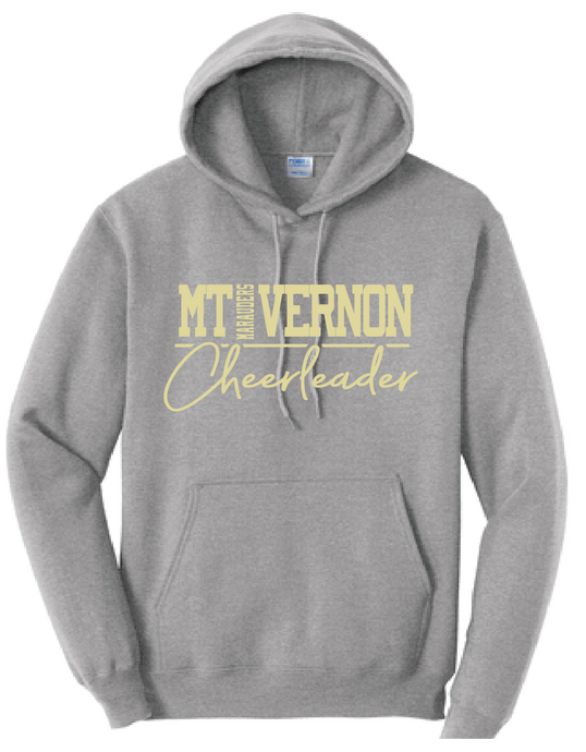 Fleece Hooded Sweatshirt / Athletic Heather / Mt. Vernon Cheer