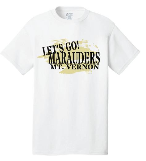 Go Marauders -  Core Cotton Tee / White / Mt. Vernon