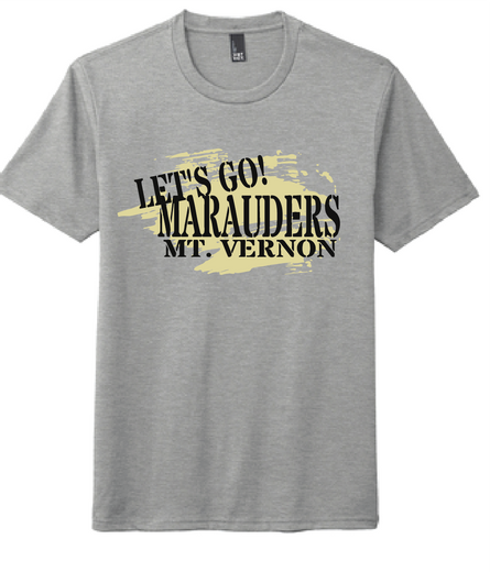 Go Marauders - Softstyle Short Sleeve Tee / Heather Grey / Mt. Vernon
