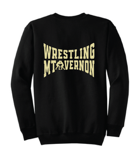 Fleece Crewneck Sweatshirt / Black / Mt. Vernon Wrestling