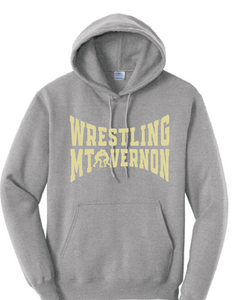 Fleece Hooded Sweatshirt / Athletic Heather / Mt. Vernon Wrestling