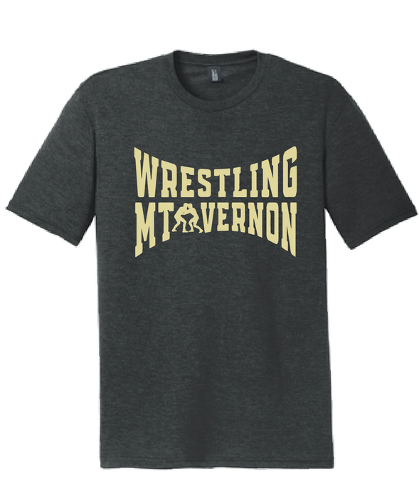 Softstyle Tri-Blend T-shirt / Heathered Charcoal / Mt Vernon Wrestling