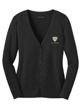 Ladies Concept Cardigan with Buttons / Black / Mt. Vernon Staff