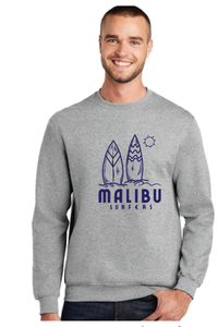 Core Fleece Crewneck Sweatshirt (Youth & Adult) / Athletic Heather / Malibu Elementary