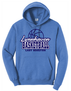 Fleece Hooded Sweatshirt / Heather Royal / Lynnhaven Girls Basketball