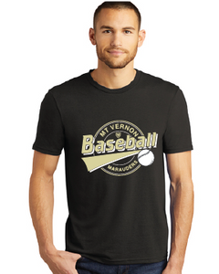 Softstyle Tri-Blend T-shirt / Black / Mt Vernon Baseball