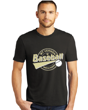 Softstyle Tri-Blend T-shirt / Black / Mt Vernon Baseball