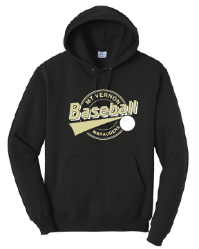 Fleece Hooded Sweatshirt / Black / Mt. Vernon Baseball