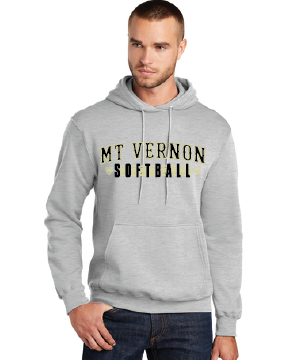 Fleece Hooded Sweatshirt / Athletic Heather / Mt. Vernon Softball