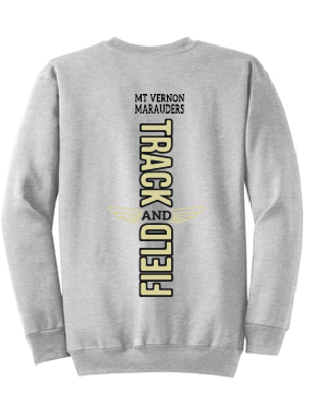 Fleece Crewneck Sweatshirt / Athletic Heather / Mt. Vernon Track & Field