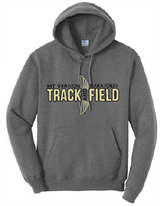 Fleece Hooded Sweatshirt / Heather Charcoal / Mt. Vernon Track