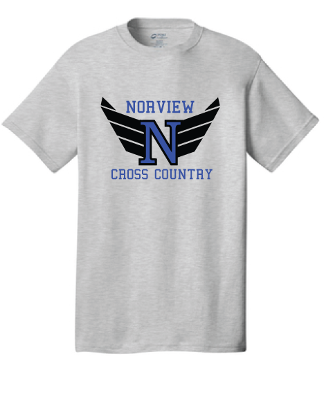 Short Sleeve T-Shirt / Ash Gray / Norview CC - Fidgety