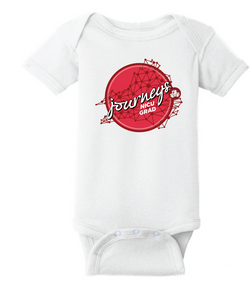 Infant Short Sleeve Baby Rib Bodysuit / White / CHKD NICU - Fidgety