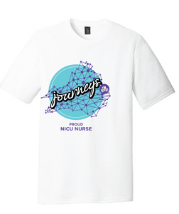 NICU Nurse Cotton T-Shirt / White / CHKD NICU - Fidgety