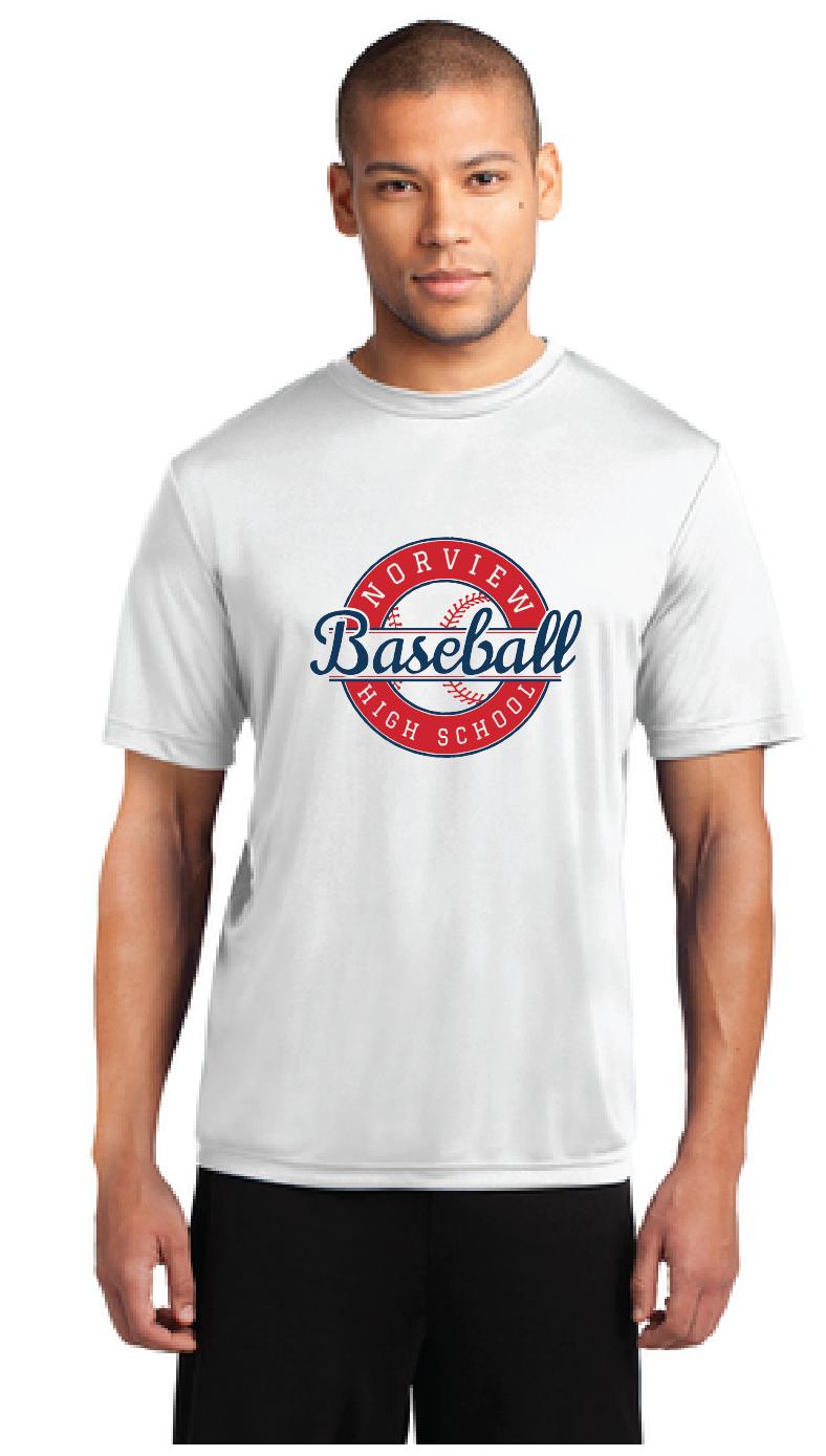 Performance Tee / White / Norview High School Baseball