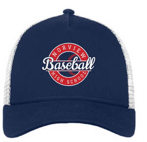 Snapback Trucker Cap / Deep Navy/ White / Norview High School Baseball