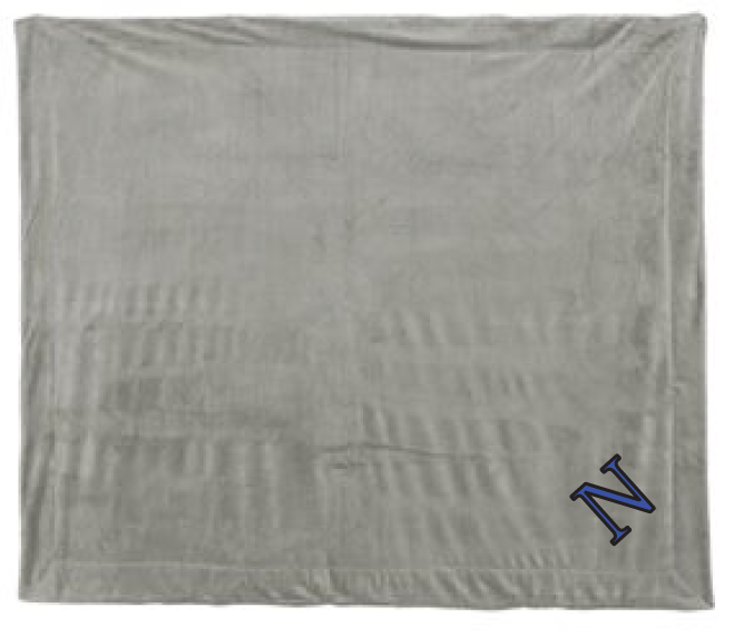 Large Sherpa Blanket / Gray / Norview Swim