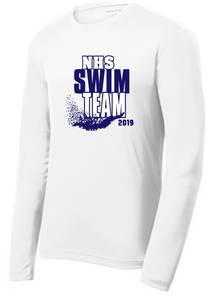 Dri fit Performance Long Sleeve Shirt White Norview Swim Fidgety