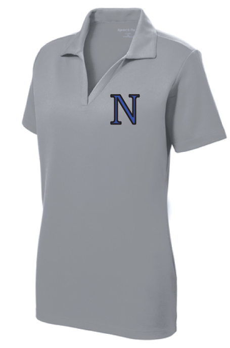 Ladies PosiCharge RacerMesh Polo / Silver / Norview Swim