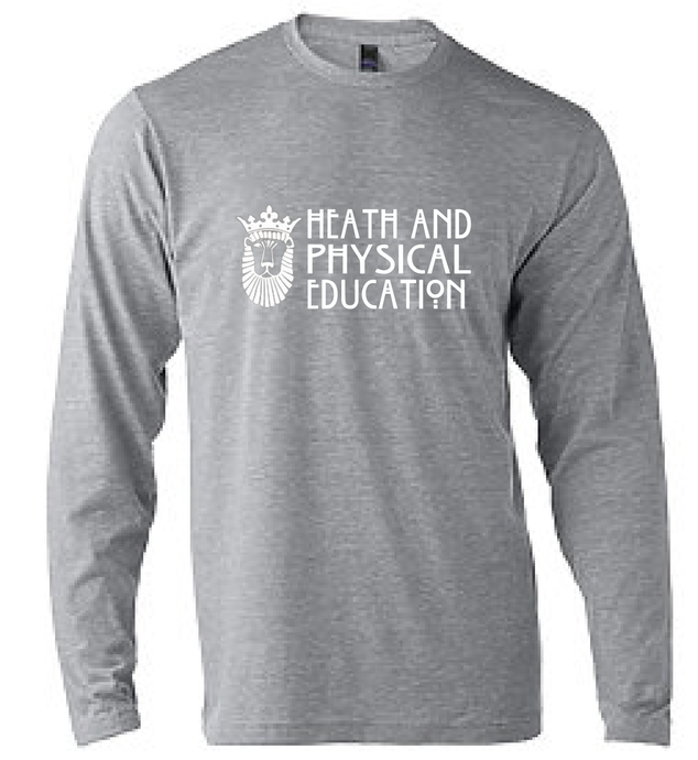 Unisex Poly-Rich Blend Long Sleeve T-Shirt / Grey Heather / ODU HPE - Fidgety