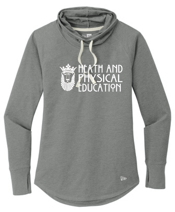 Ladies Sueded Cotton Blend Cowl Tee / Heather Grey / ODU HPE - Fidgety