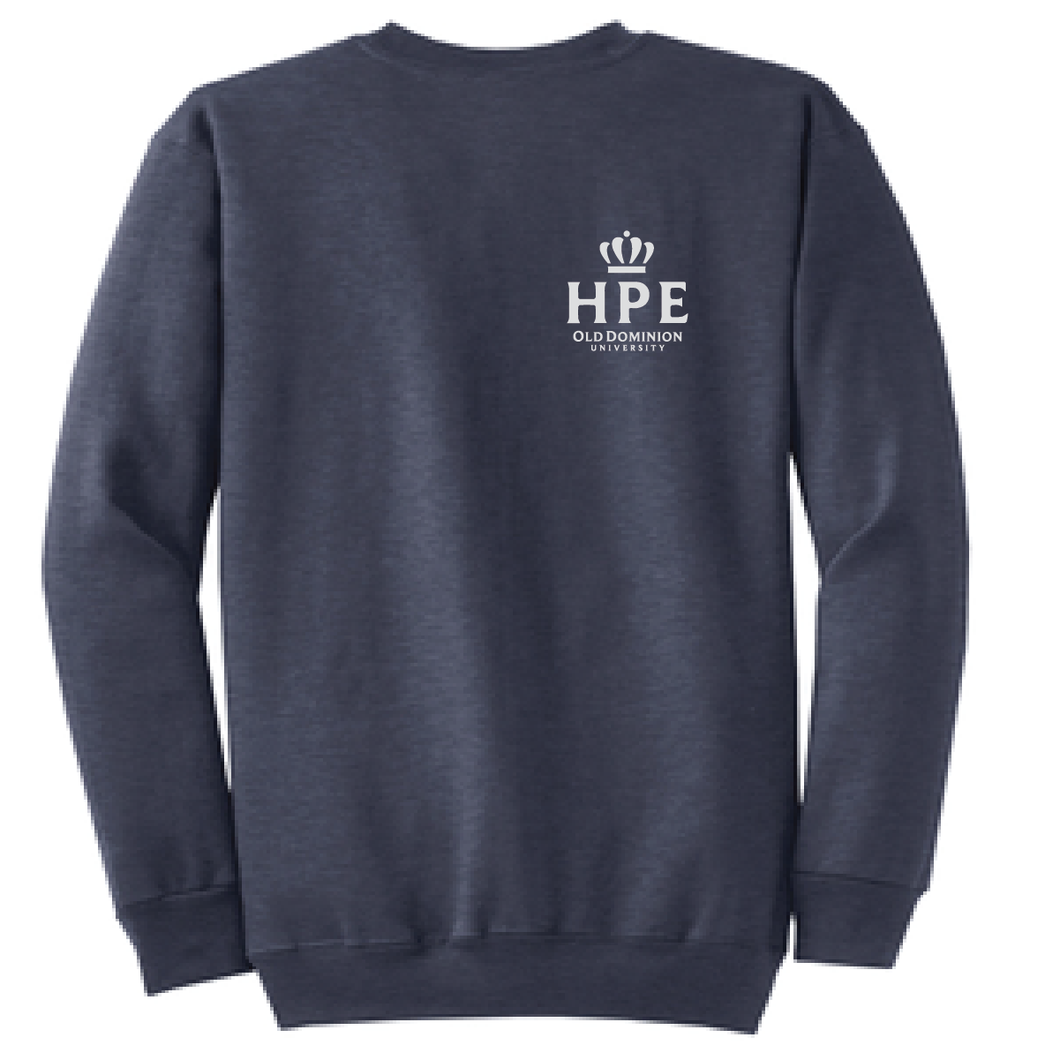 Fleece Crewneck Sweatshirt / Heather Navy / ODU Health