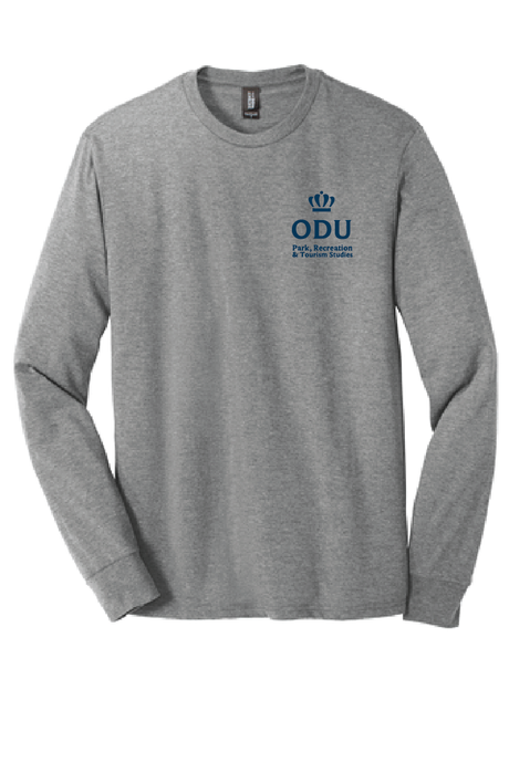 Long Sleeve Softstyle Tee / Heather Grey / ODU Parks, Recreation and Tourism
