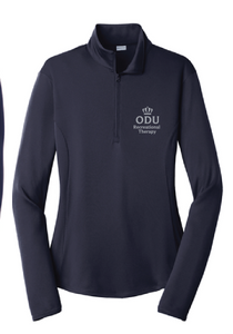 Ladies Sport-Wick Stretch 1/2-Zip Pullover / Navy / ODU Recreational Therapy