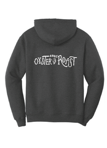 Fleece Hooded Sweatshirt / Heather Charcoal / ABRC Oyster Roast