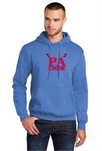 Fleece Pullover Hooded Sweatshirt / Heather Royal  / Princess Anne Crew Club