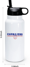 32 oz Double Wall Stainless Steel Water Bottle  / White / Princess Anne High School Soccer