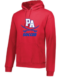 Performance Fleece Pullover Hooded Sweatshirt / Red / Princess Anne High School Soccer