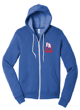 Sponge Fleece Full-Zip Hoodie / Heather Blue / Princess Anne High School Soccer