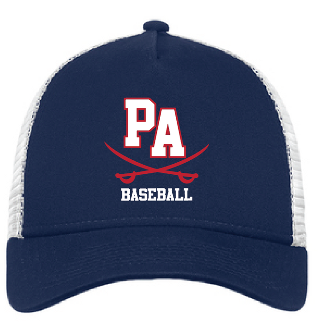 Snapback Trucker Cap / Deep Navy/ White / Princess Anne High School Baseball