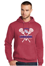 Core Fleece Pullover Hooded Sweatshirt / Heather Red / Princess Anne High School Lacrosse