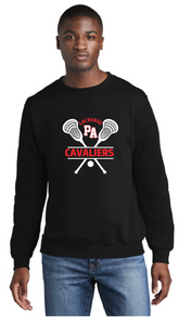 Core Fleece Crewneck Sweatshirt / Black / Princess Anne High School Lacrosse