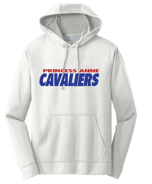 PA Cavaliers Performance Hooded Sweatshirt / Silver / Princess Anne HS - Fidgety