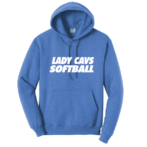 Lady Cavs Fleece Hoody  / Heather Royal / PAHS Softball