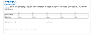 CGMSC Performance Hooded Sweatshirt / Black / Youth & Adult / Center Grove