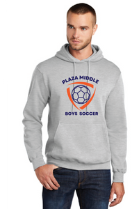 Fleece Hooded Sweatshirt / Ash / Plaza Middle Boys Soccer
