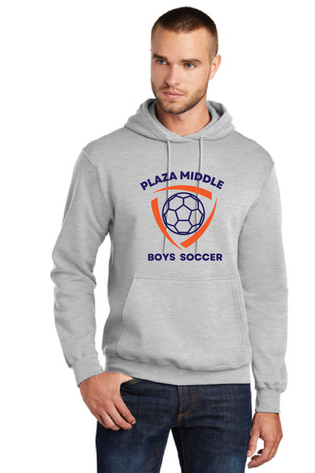 Fleece Hooded Sweatshirt / Ash / Plaza Middle Boys Soccer