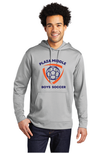 Performance Fleece Hooded Sweatshirt / Silver  / Plaza Middle Boys Soccer