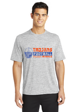 Electric Heather Performance Tee / Silver Electric / Plaza Middle Football