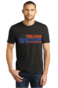 YOUTH Tri-Blend T-Shirt / Black / Plaza Middle School Football