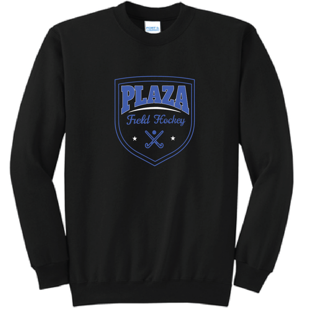 Fleece Crewneck Sweatshirt / Black / Plaza Middle School Field Hockey