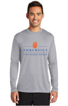 Long Sleeve Performance Tee / Silver / Plaza Middle School Forensics