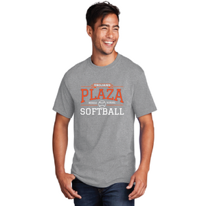 Cotton T-Shirt / Athletic Heather / Plaza Middle School Softball