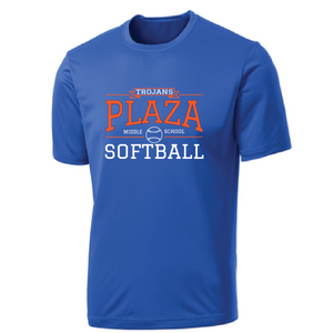 Performance T-Shirt / Royal  / Plaza Middle School Softball