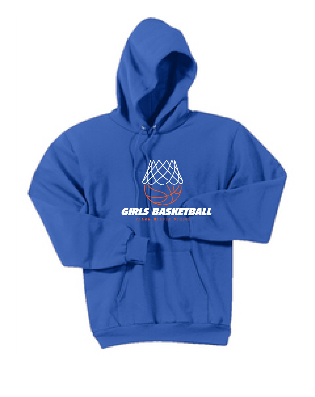 Hooded Sweatshirt / Royal / Plaza Girls Basketball - Fidgety